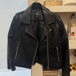Topshop Biker Jacket Sz 10